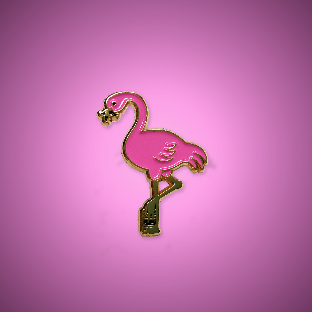 Tin Can Bros - Flamingo Enamel Pin