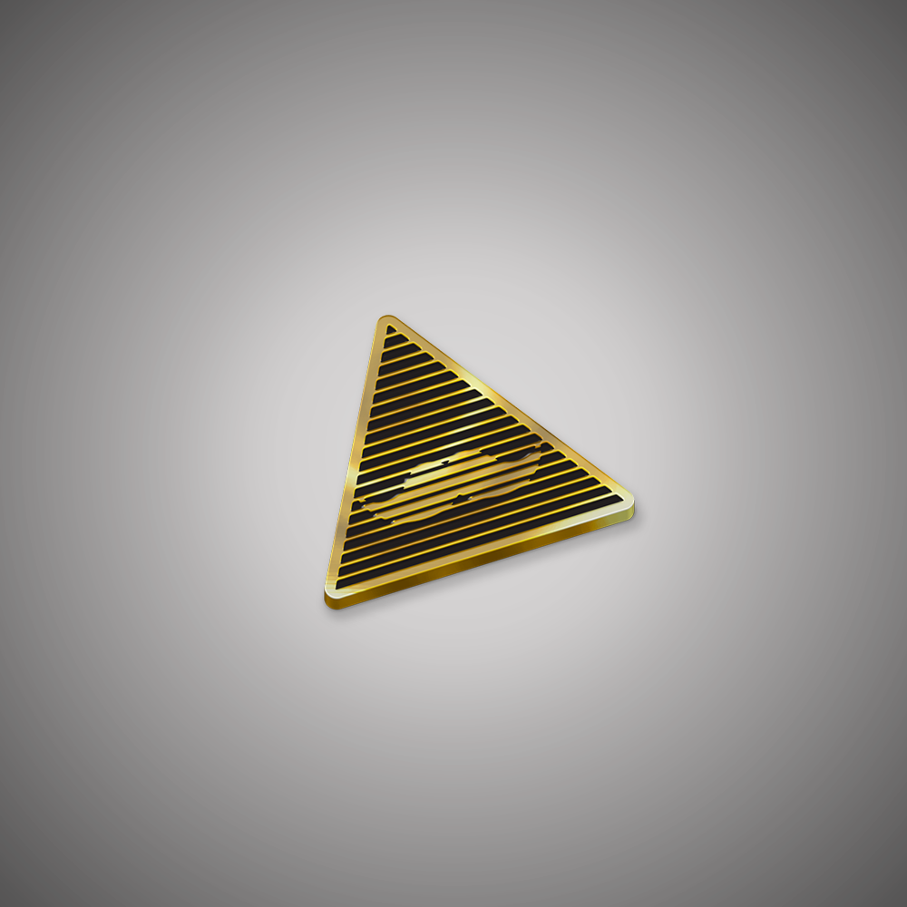 Pyramid Pin Tinlightenment - Pyramid Enamel Pin – Tin Can Bros