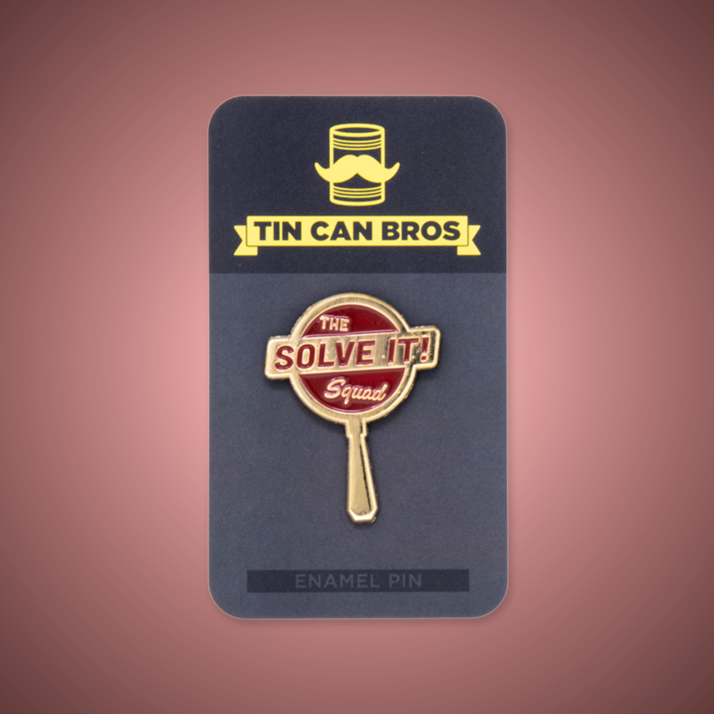 Solve It Squad Pin - Magnifying Glass Enamel Pin