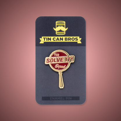 Solve It Squad Pin - Magnifying Glass Enamel Pin