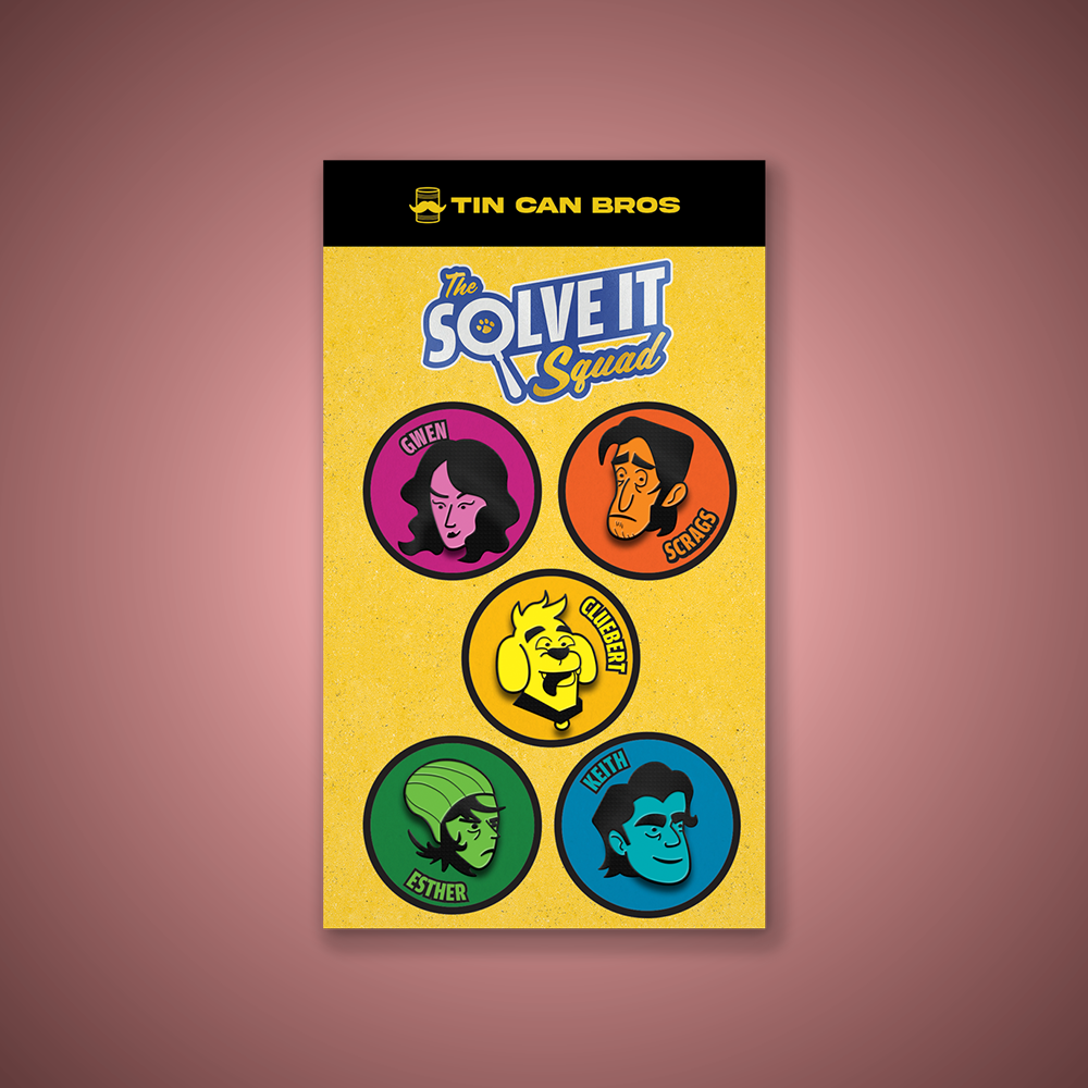 Solve It Squad - Character Enamel Pin Set