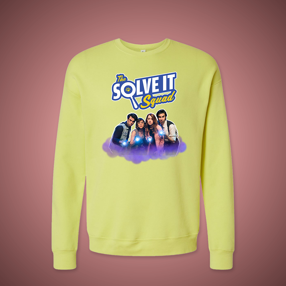 Solve It Squad - Drop Shoulder Photo Sweatshirt