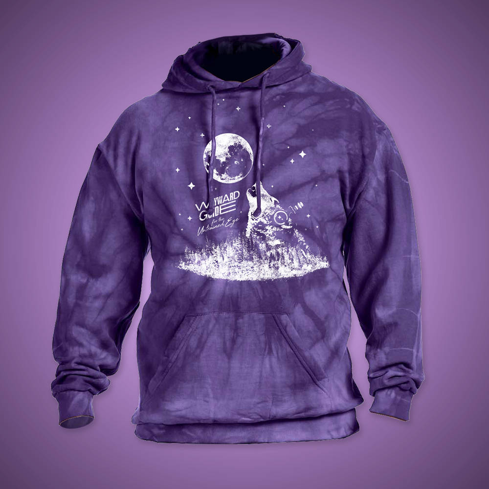 Wayward Guide - Pod Wolf Moon Tie Dye Sweatshirt