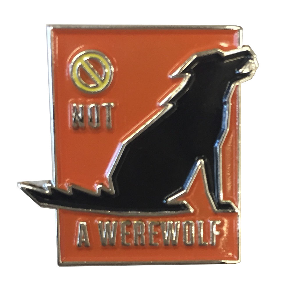 Wayward Guide - Not a Werewolf Enamel Pin