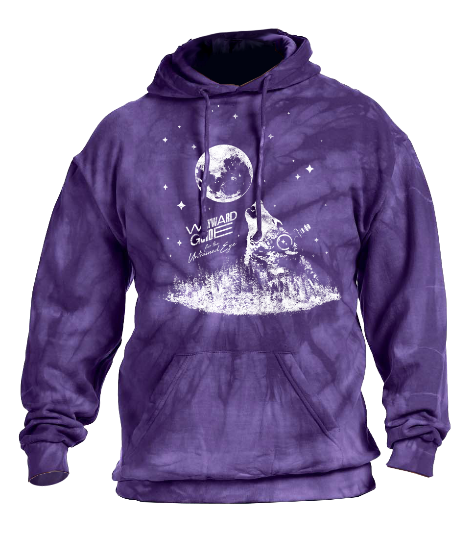 Wayward Guide - Pod Wolf Moon Tie Dye Sweatshirt