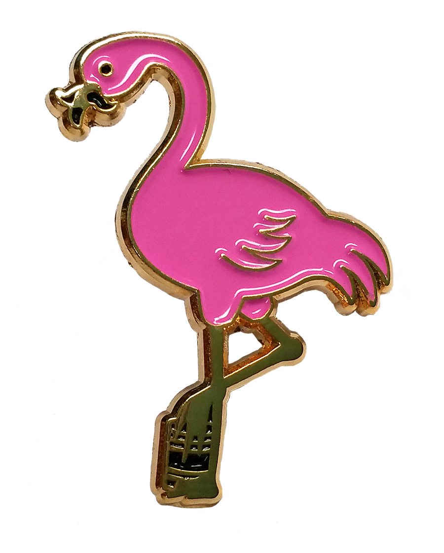 Tin Can Bros - Flamingo Enamel Pin