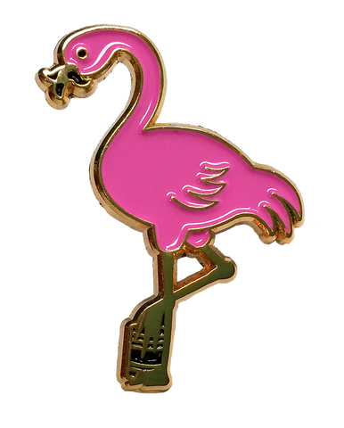 Tin Can Bros - Flamingo Enamel Pin