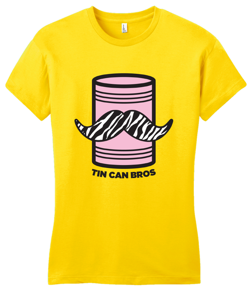 Girly Yellow Tin Can Brothers - TinCanimals Pink and Yellow T-shirt
